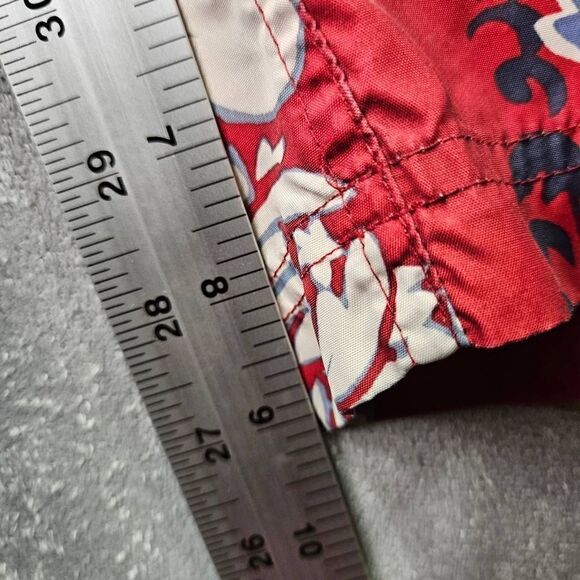 Old Navy Swim Trunks Mens Size Medium Red Floral Board Shorts - Picture 5 of 10